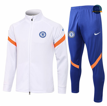 Cfb3 Chaqueta Chandal Chelsea Equipación Blanco Cuello alto 2021/2022