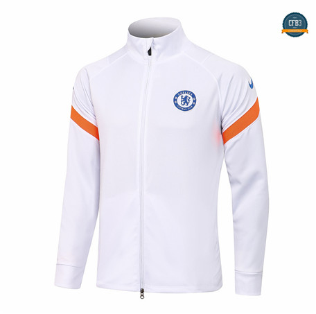 Cfb3 Chaqueta Chelsea Equipación Blanco Cuello alto 2021/2022