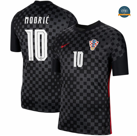 Cfb3 Camisetas Croacia 2ª Equipación Modric 10 Euro 2020