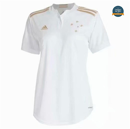 Cfb3 Camiseta Cruzeiro Mujer Blanco 2021/2022