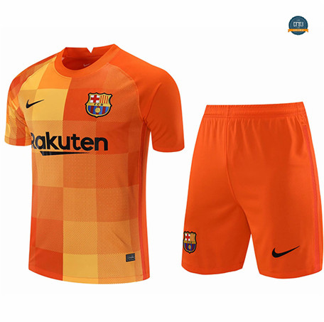 Cfb3 Camiseta Barcelona Portero + Pantalones Naranja 2021/2022