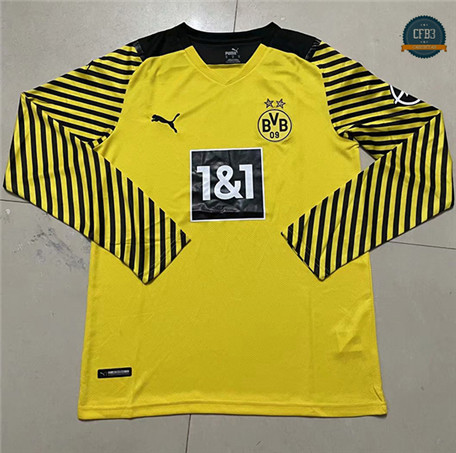 Cfb3 Camiseta Borussia Dortmund 1ª Equipación Manga larga 2021/2022