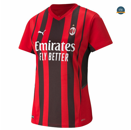 Cfb3 Camiseta AC Milan Mujer 1ª Equipación 2021/2022