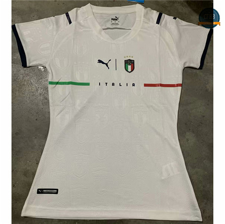 Cfb3 Camiseta Italia Mujer Equipación Blanco 2021/2022