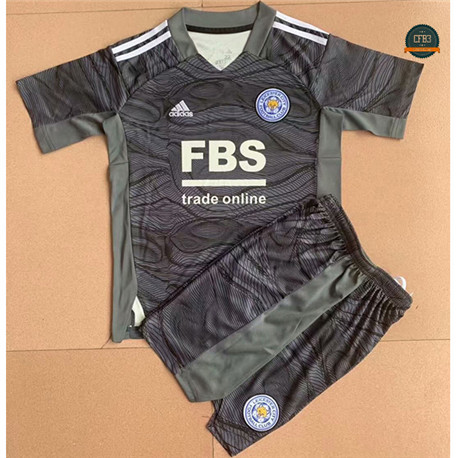 Cfb3 Camisetas Leicester City Niños Portero Negro 2021/2022