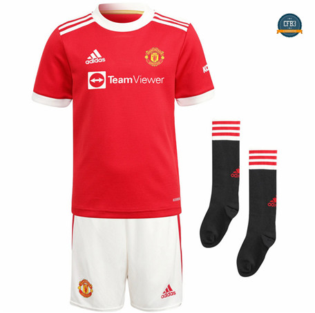 Cfb3 Camiseta Manchester United Niños 1ª Equipación 2021/2022