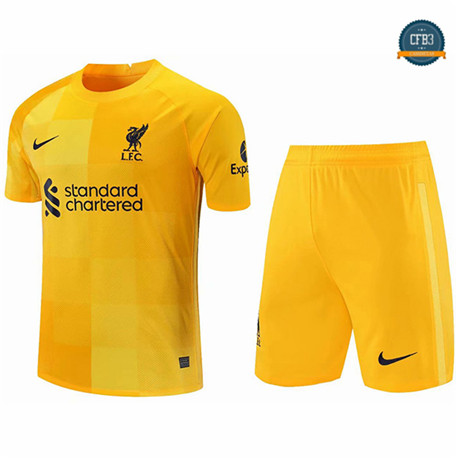 Cfb3 Camiseta Liverpool Portero Equipación Amarillo 2021/2022