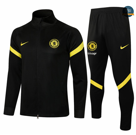 Cfb3 Chaqueta Chandal Chelsea Equipación Negro 2021/2022 Col Haut