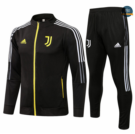 Cfb3 Chaqueta Chandal Juventus Equipación Negro/Amarillo 2021/2022 Col Haut