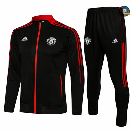 Cfb3 Chaqueta Chandal Manchester United Equipación Negro 2021/2022