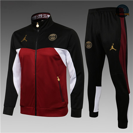 Cfb3 Chaqueta Chandal Niños Jordan PSG Equipación Pourpre/Negro 2021/2022