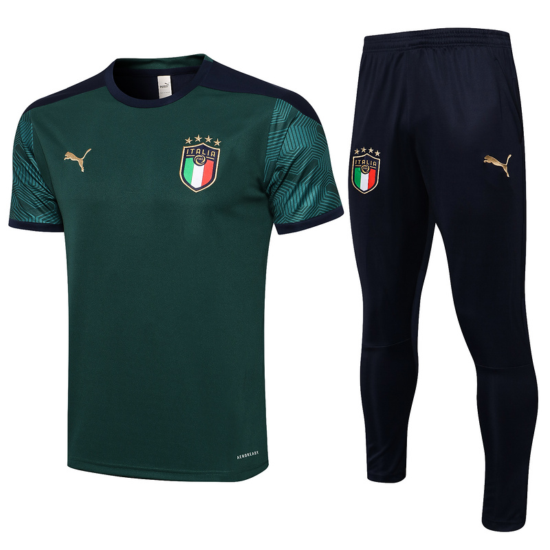 Cfb3 Camiseta Entrenamiento Italia + Pantalones Equipación Verde oscuro 2021/2022