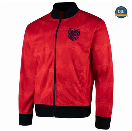 Cfb3 Camiseta Retro 1990 Inglaterra jacket Rojo