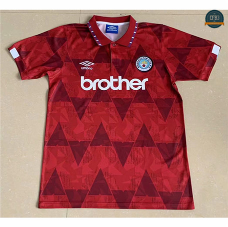 Cfb3 Camiseta Retro 1991 Manchester City 2ª Equipación