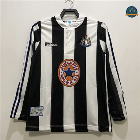 Cfb3 Camiseta Retro 1995-97 Newcastle United United 1ª Equipación Manga larga