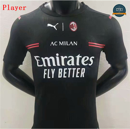 Cfb3 Camiseta Player Version AC Milan Equipación Negro 2020/2021