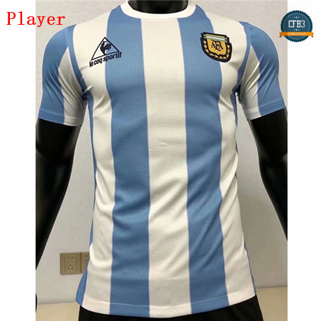 Cfb3 Camiseta Player Version Argentine 1ª Equipación 1986