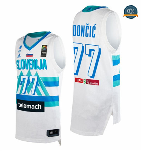 Cfb3 Camiseta Luka Doncic, Eslovenia 2021 JJOO - Blanco