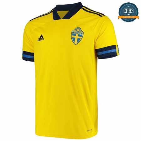 Camiseta Suecia 1ª Equipación UEFA Euro 2020