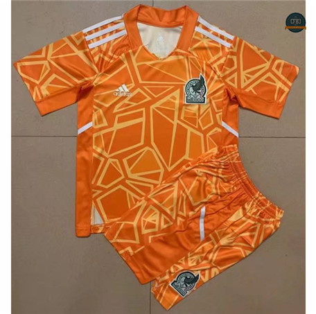 Comprar Cfb3 Camiseta México Niños Portero Equipación Naranja 2022/2023