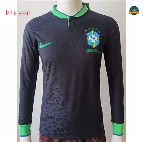 Comprar Cfb3 Camiseta Player Version Brasil Equipación Manga larga Negro 2022/2023