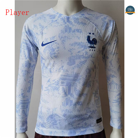 Venta Cfb3 Camiseta Player Version Francia 2ª Equipación Manga larga 2022/2023