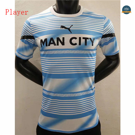 Comprar Cfb3 Camiseta Player Version Manchester City Equipación pre-match 2022/2023