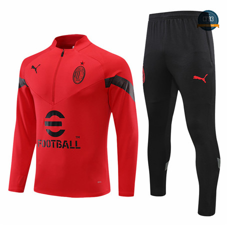 Cfb3 Camiseta Chandal AC Milan Equipación Rojo 2022/2023 f154