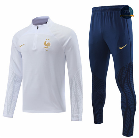 Cfb3 Camiseta Chandal Francia Equipación Blanco 2022/2023 f101