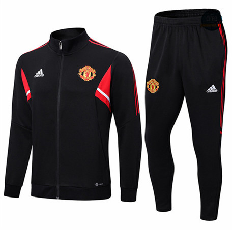 Cfb3 Camiseta Chaqueta Chandal Manchester United Equipación Negro 2022/2023 f140