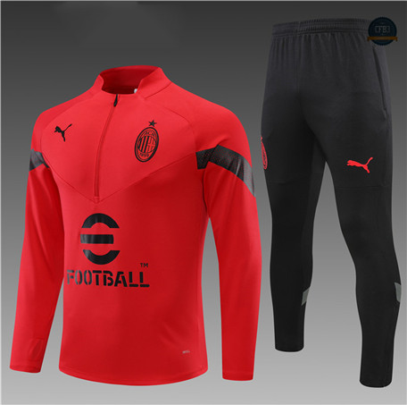 Cfb3 Camiseta Chandal Niño AC Milan Equipación Rojo 2022/2023 f293