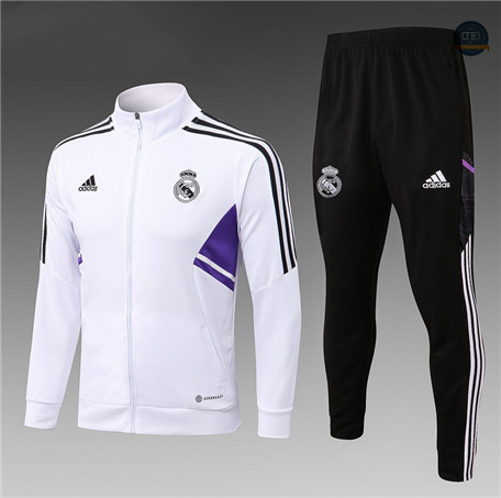 Cfb3 Camiseta Chaqueta Chandal Niño Real Madrid Equipación Blanco 2022/2023 f189