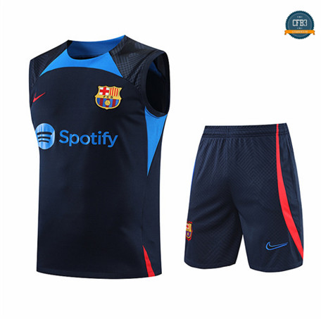 Cfb3 Camiseta Entrenamiento Barcelona Chaleco + Pantalones Equipación Azul 2022/2023 f323