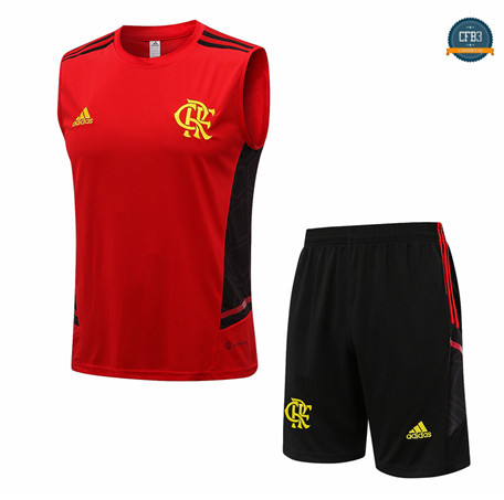 Cfb3 Camiseta Entrenamiento Flamengo Chaleco + Pantalones Equipación Rojo 2022/2023 f298