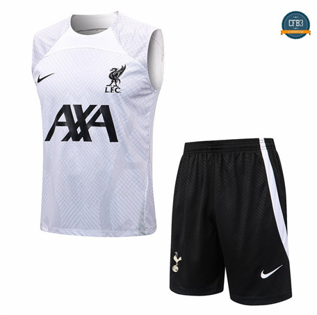 Cfb3 Camiseta Entrenamiento Liverpool Chaleco + Pantalones Equipación Blanco 2022/2023 f358