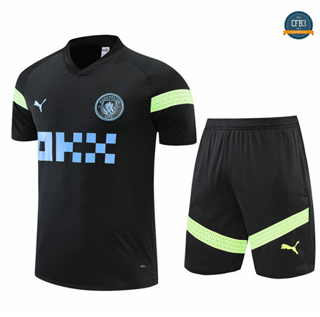 Cfb3 Camiseta Entrenamiento Manchester City + Pantalones Equipación Negro 2022/2023 f361