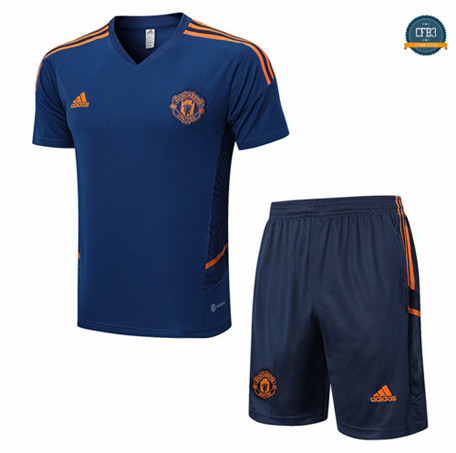 Cfb3 Camiseta Entrenamiento Manchester United + Pantalones Equipación Azul 2022/2023 f366