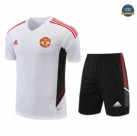Cfb3 Camiseta Entrenamiento Manchester United + Pantalones Equipación Blanco 2022/2023 f367