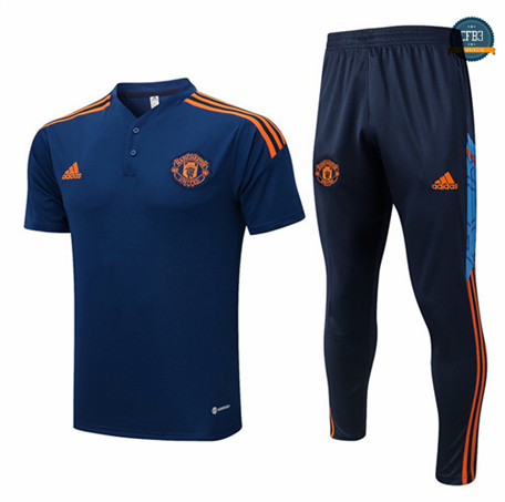 Cfb3 Camiseta Entrenamiento Manchester United + Pantalones Equipación Azul 2022/2023 f369
