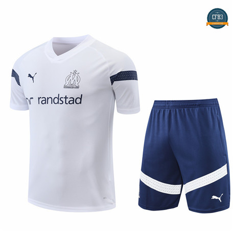 Cfb3 Camiseta Entrenamiento Marsella + Pantalones Equipación Blanco 2022/2023 f331