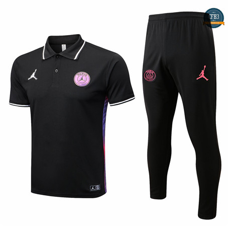 Cfb3 Camiseta Entrenamiento Paris PSG polo + Pantalones Equipación Negro 2022/2023 f346