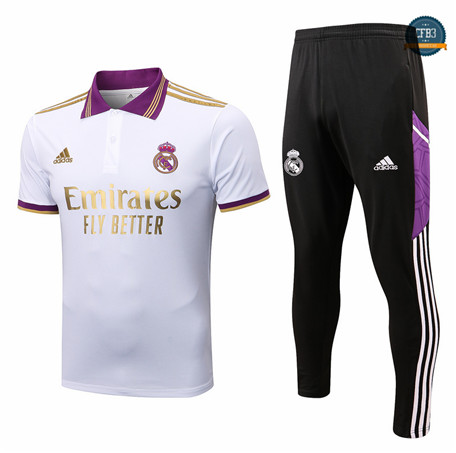 Cfb3 Camiseta Entrenamiento Real Madrid polo + Pantalones Equipación 2022/2023 f328