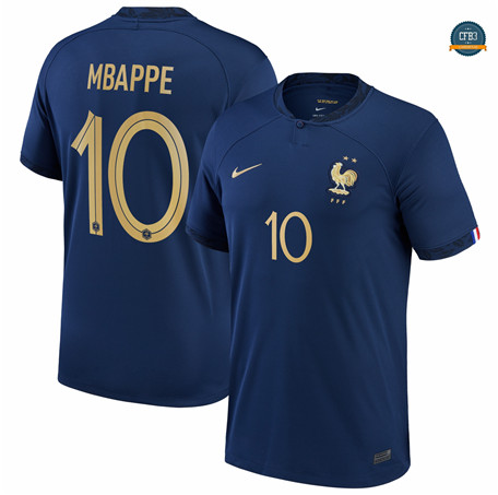 Cfb3 Camiseta Francia 1ª Equipación Mbappe 10 2022/2023 f448