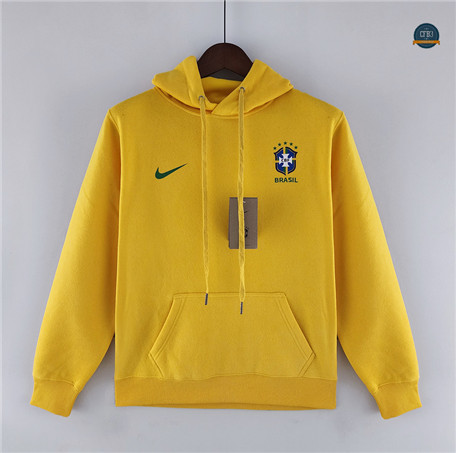 Cfb3 Camiseta Sudadera con Capucha Brasil Equipación Amarillo 2022/2023 f386