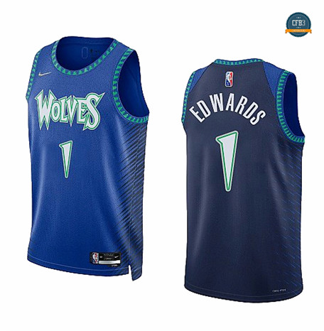 Cfb3 Camiseta Anthony Edwards, Minnesota Timberwolves 2021/22 - Edición de la ciudad