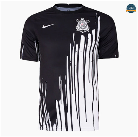 Cfb3 Camiseta Corinthiens Equipación Pre Match Negro 2022/2023