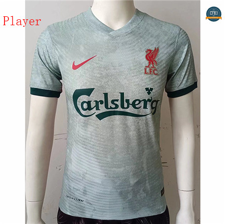 Cfb3 Camiseta Player Version Liverpool Equipación Gris/Verde 2022/2023