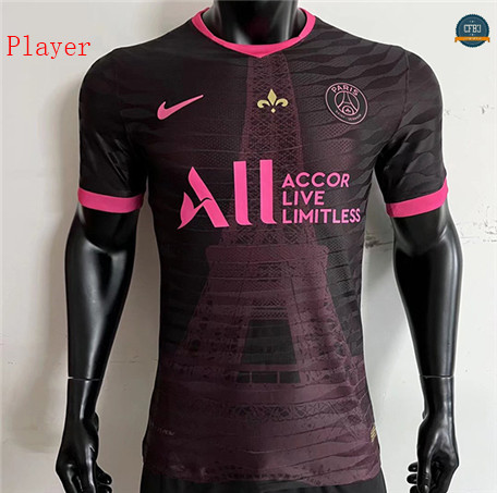 Cfb3 Camiseta Player Version Paris PSG Equipación Entrenamiento Negro 2022/2023