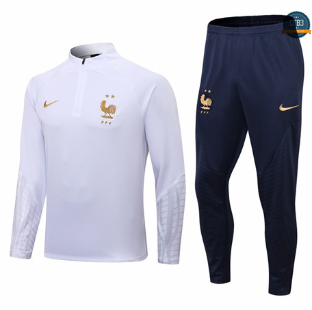 cfb3 camisetas Chandal Francia Equipación Blanco 2022/2023