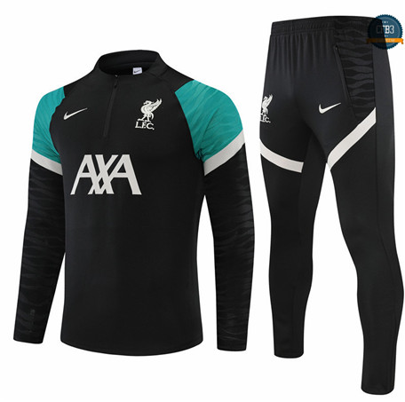 cfb3 camisetas Chandal Liverpool Equipación Negro 2022/2023